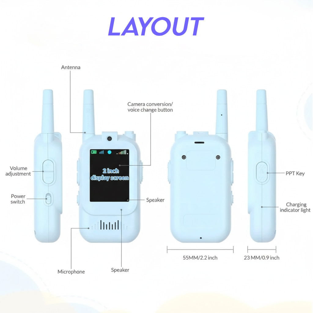 Sialina™ Video Walkie-Talkies